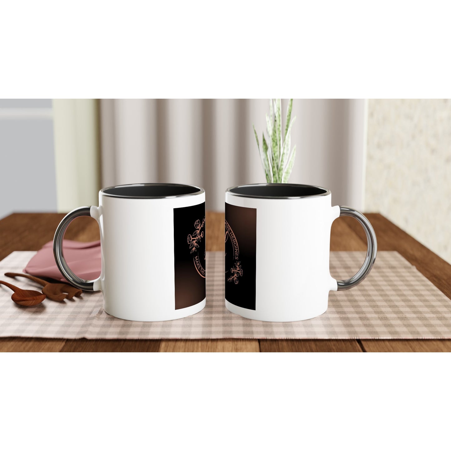 Heroines White 11oz Ceramic Mug with Color Inside