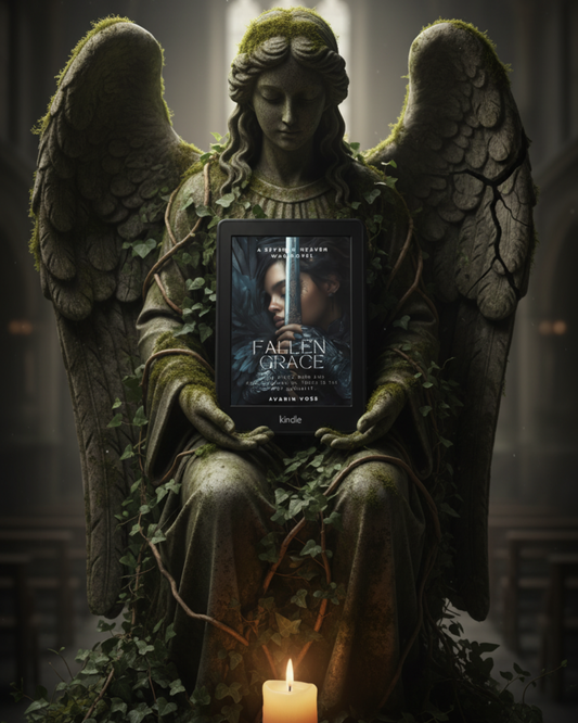 Fallen Grace, book one of the Seventh Heaven War angel fantasy series by Avarin Voss