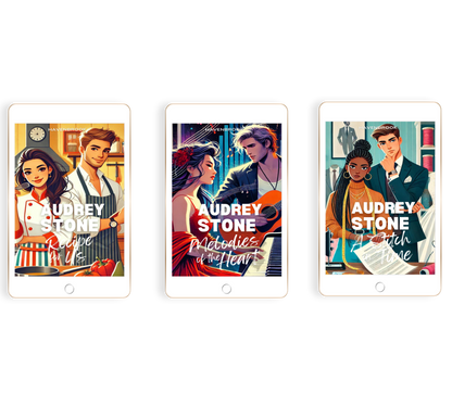 Audrey Stone's Havenbrook Romances Paperback Bundle: Books 4–6,  The Recipe for Us, Melodies of the Heart, A Stitch in Time