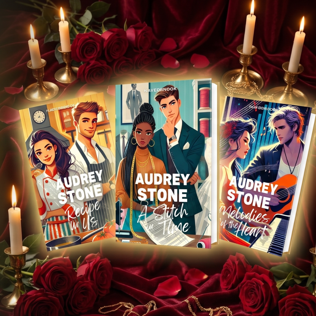 Audrey Stone's Havenbrook Romances Paperback Bundle: Books 4–6,  The Recipe for Us, Melodies of the Heart, A Stitch in Time