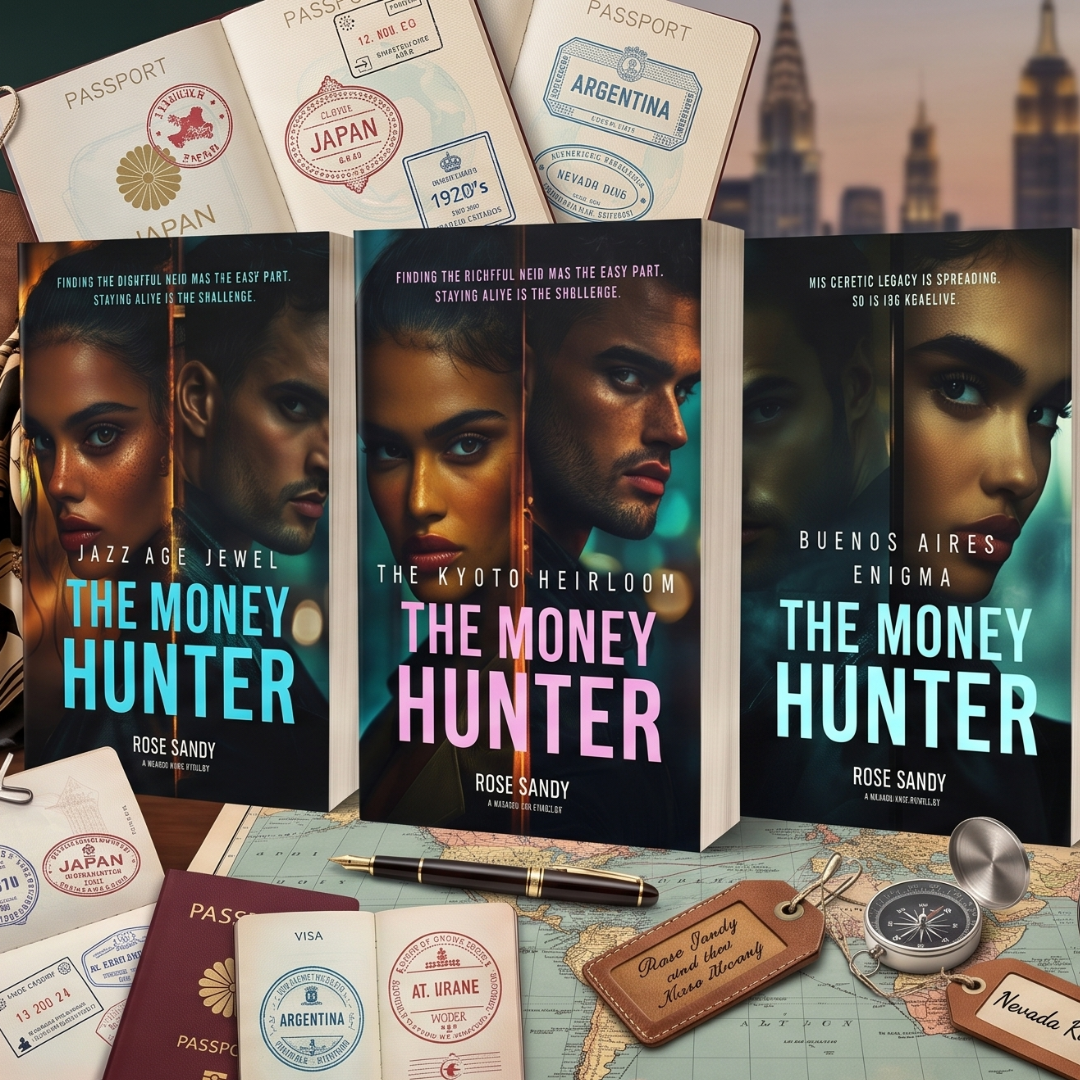 Money Hunter Series EBook Bundle: Books 10–12 by Rose Sandy: Jazz Age Jewel, The Kyoto Heirloom, Buenos Aires Enigma