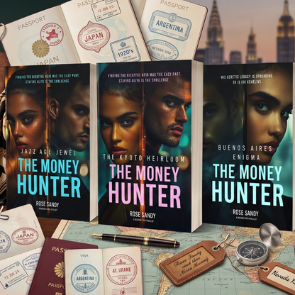 Money Hunter Series EBook Bundle: Books 10–12 by Rose Sandy: Jazz Age Jewel, The Kyoto Heirloom, Buenos Aires Enigma
