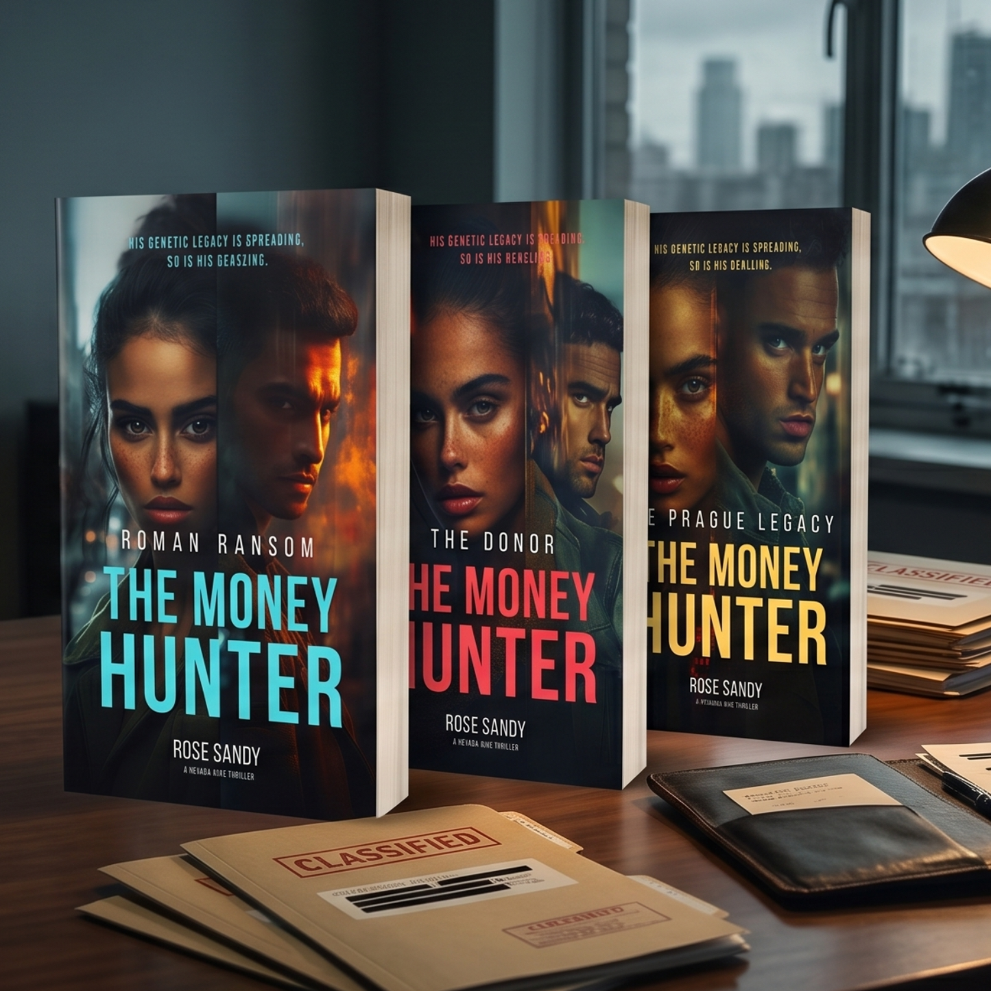 Money Hunter Series Bundle: Paperback Books 1–3 by Rose Sandy: The Donor, Prague Legacy, Roman Ransom