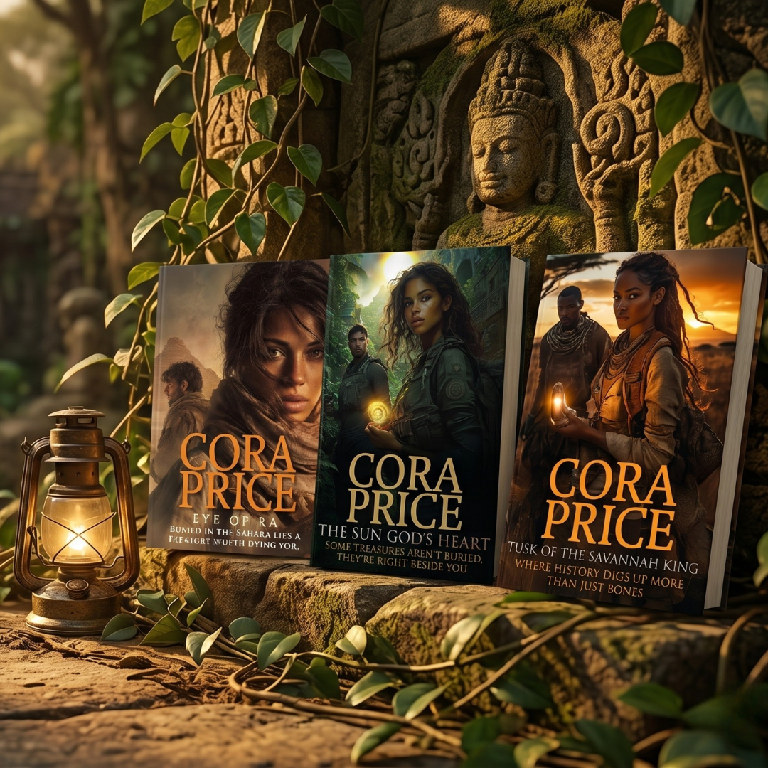 The Cora Price Heart & Treasure Paperback Bundle: Books 1–3, Sun God's Heart, Eye of Ra, Elephant Tusk of the Savannah King