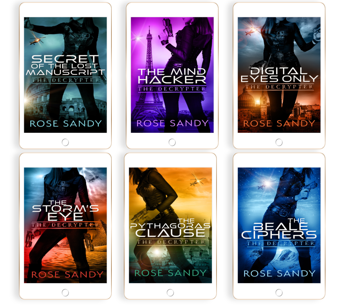 The Decrypter Series: Books 1–6, Calla Cress Decrypter Thriller Ebook, Rose Sandy Bundle