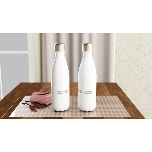 Decrypter White 17oz Stainless Steel Water Bottle