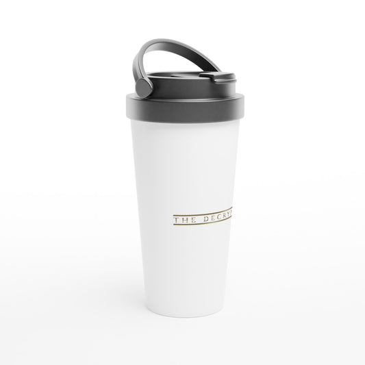 Decrypter White 15oz Stainless Steel Travel Mug